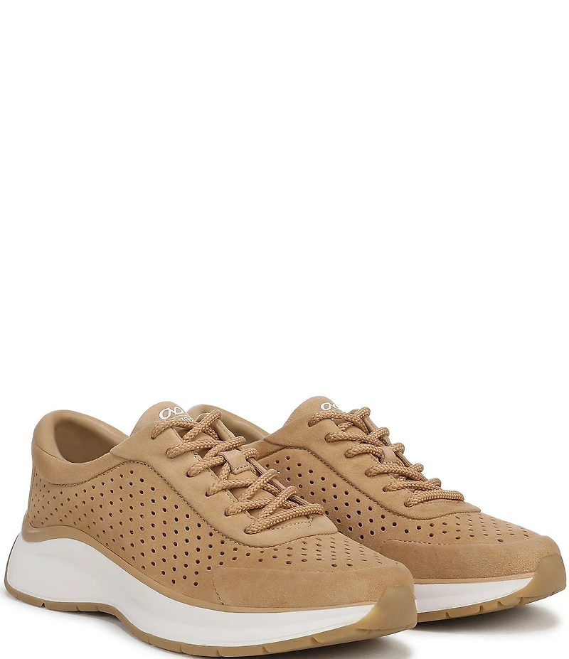 Naturalizer Adapt Perf Suede Lace Up Sneakers
