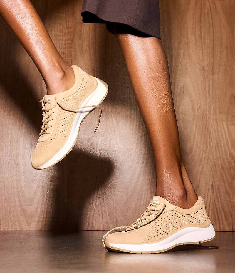 Naturalizer Adapt Perf Suede Lace Up Sneakers