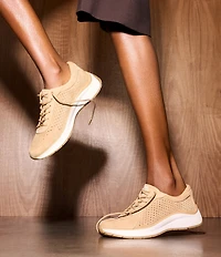 Naturalizer Adapt Perf Suede Lace Up Sneakers