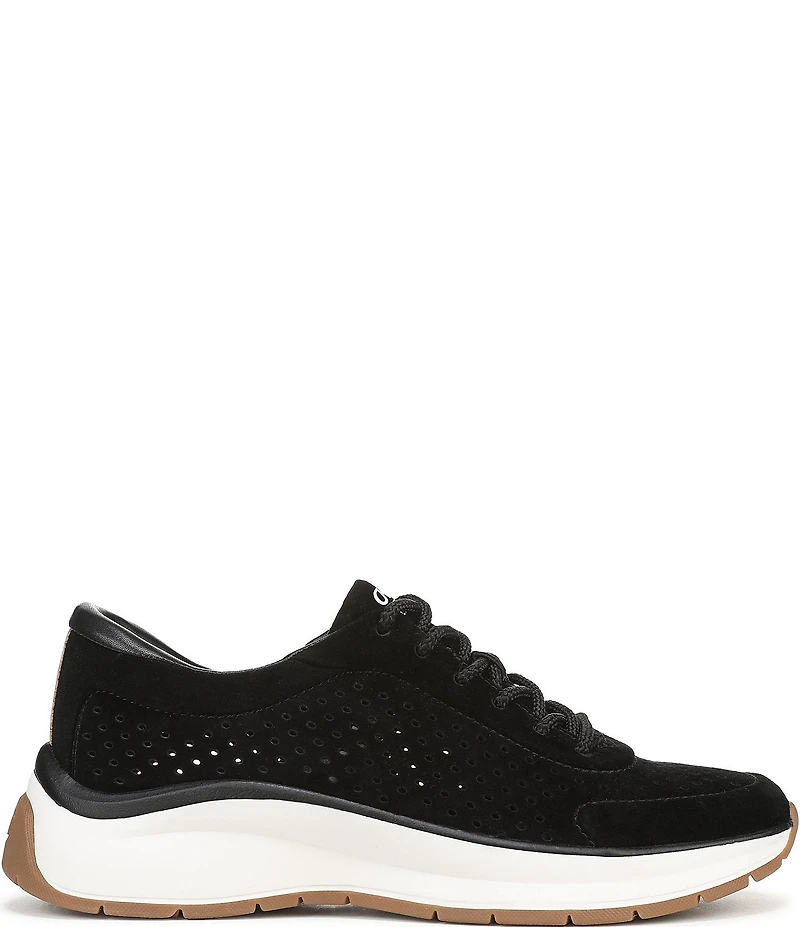 Naturalizer Adapt Perf Suede Lace Up Sneakers