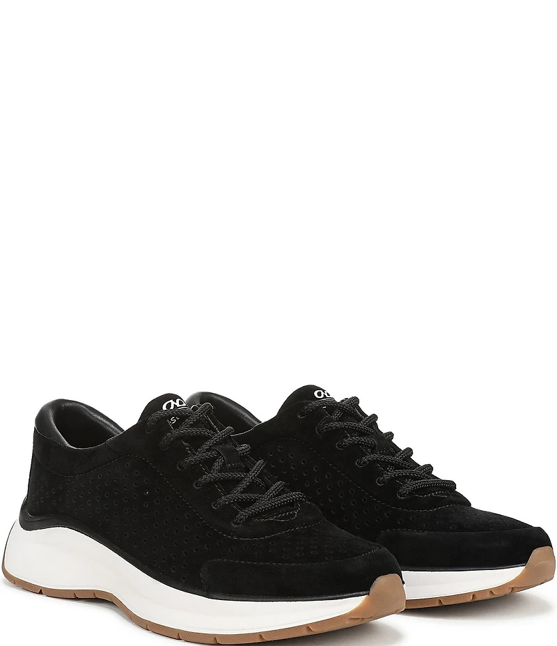 Naturalizer Adapt Perf Suede Lace Up Sneakers