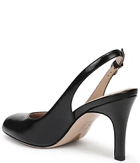 Naturalizer Alexa Leather Peep Toe Slingback Dress Heels