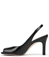 Naturalizer Alexa Leather Peep Toe Slingback Dress Heels