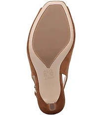 Naturalizer Alexa Suede Peep Toe Slingback Dress Pumps