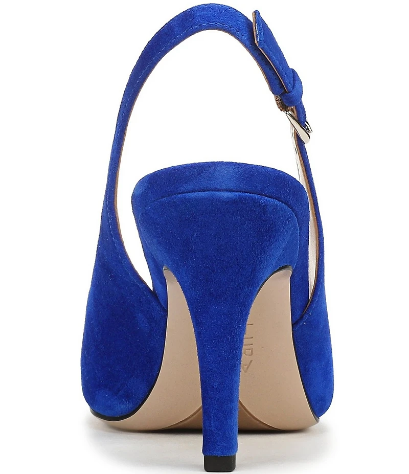 Naturalizer Alexa Suede Peep Toe Slingback Dress Pumps