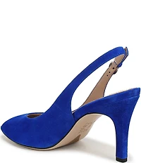 Naturalizer Alexa Suede Peep Toe Slingback Dress Pumps