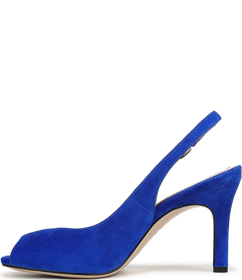 Naturalizer Alexa Suede Peep Toe Slingback Dress Pumps