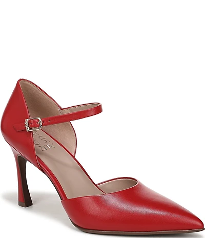 Naturalizer Amber Leather Pointed Toe Mary Jane Pumps