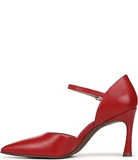 Naturalizer Amber Leather Pointed Toe Mary Jane Pumps