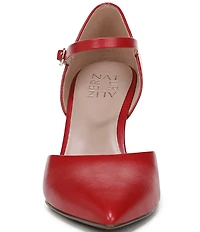 Naturalizer Amber Leather Pointed Toe Mary Jane Pumps