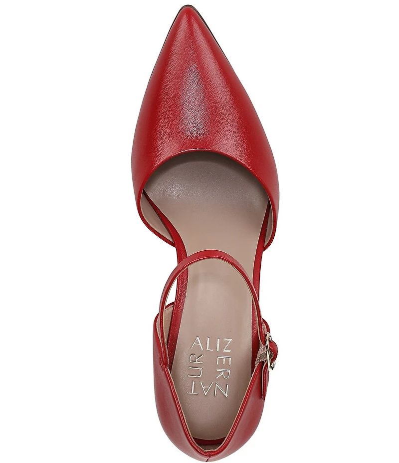 Naturalizer Amber Leather Pointed Toe Mary Jane Pumps