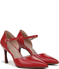 Naturalizer Amber Leather Pointed Toe Mary Jane Pumps