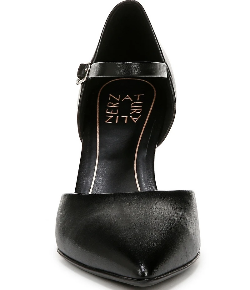 Naturalizer Amber Leather Pointed Toe Mary Jane Pumps