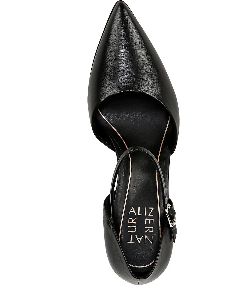 Naturalizer Amber Leather Pointed Toe Mary Jane Pumps