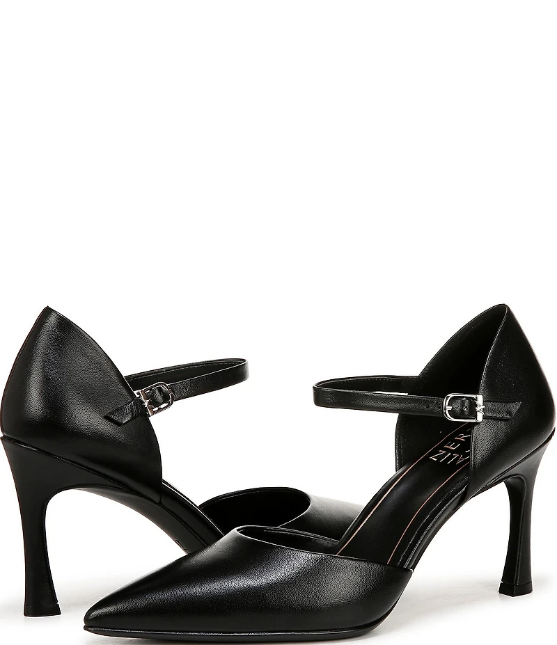 Naturalizer Amber Leather Pointed Toe Mary Jane Pumps
