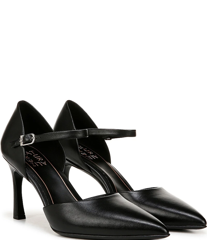 Naturalizer Amber Leather Pointed Toe Mary Jane Pumps