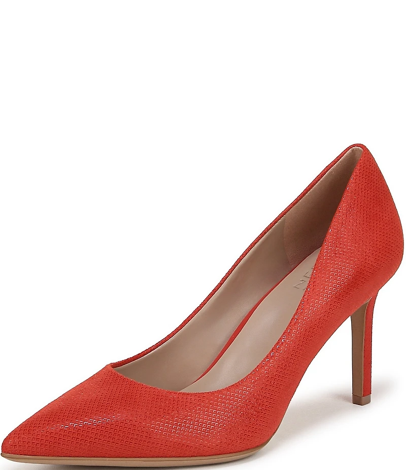 Naturalizer Anna Glossy Embossed Suede Pumps