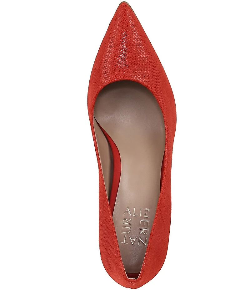Naturalizer Anna Glossy Embossed Suede Pumps