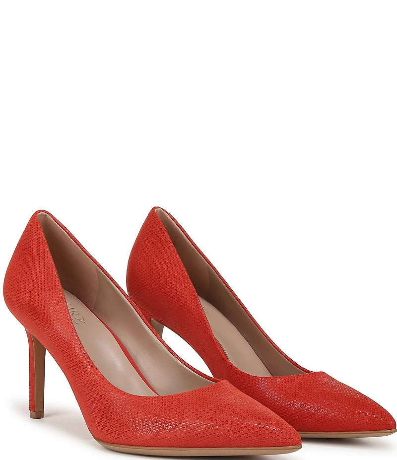 Naturalizer Anna Glossy Embossed Suede Pumps