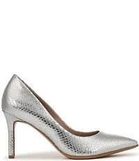 Naturalizer Anna Snake Embossed Leather Pointed Toe Pumps