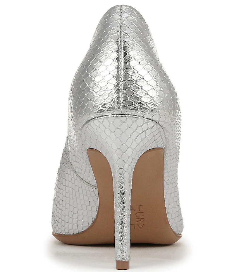 Naturalizer Anna Snake Embossed Leather Pointed Toe Pumps