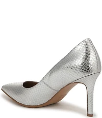Naturalizer Anna Snake Embossed Leather Pointed Toe Pumps