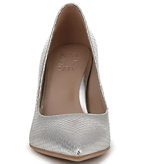 Naturalizer Anna Snake Embossed Leather Pointed Toe Pumps