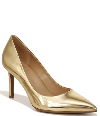 Naturalizer Anna Patent Metallic Mirror Leather Pointed Toe Pumps