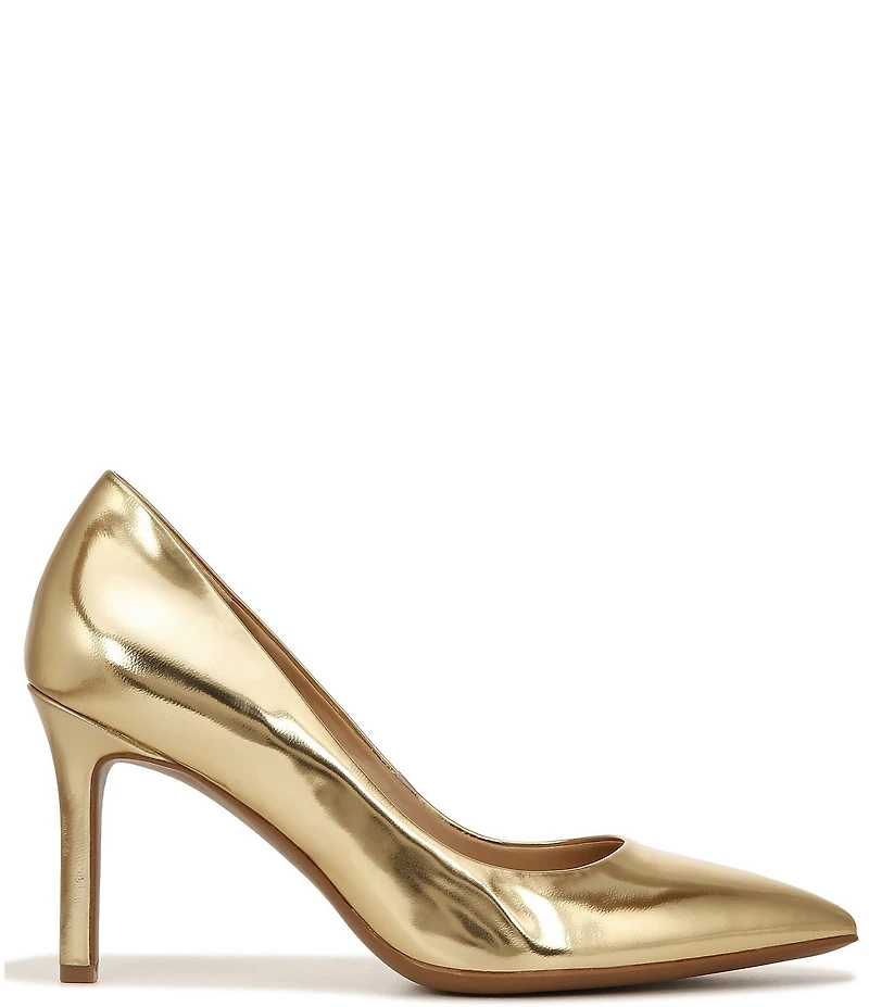 Naturalizer Anna Patent Metallic Mirror Leather Pointed Toe Pumps