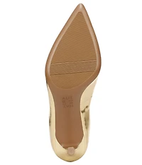 Naturalizer Anna Patent Metallic Mirror Leather Pointed Toe Pumps