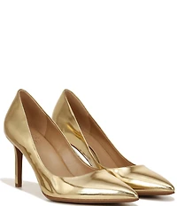 Naturalizer Anna Patent Metallic Mirror Leather Pointed Toe Pumps