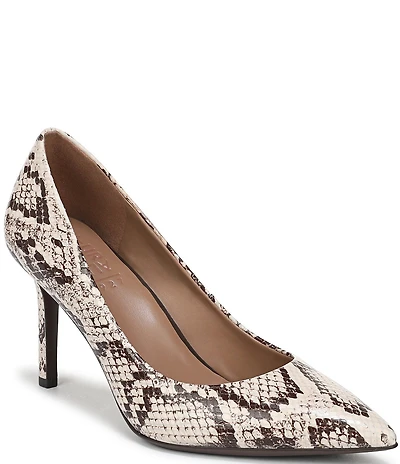 Naturalizer Anna Snake Print Leather Pumps