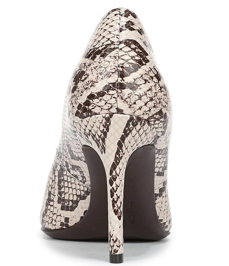 Naturalizer Anna Snake Print Leather Pumps
