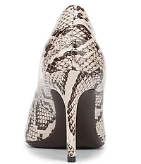 Naturalizer Anna Snake Print Leather Pumps