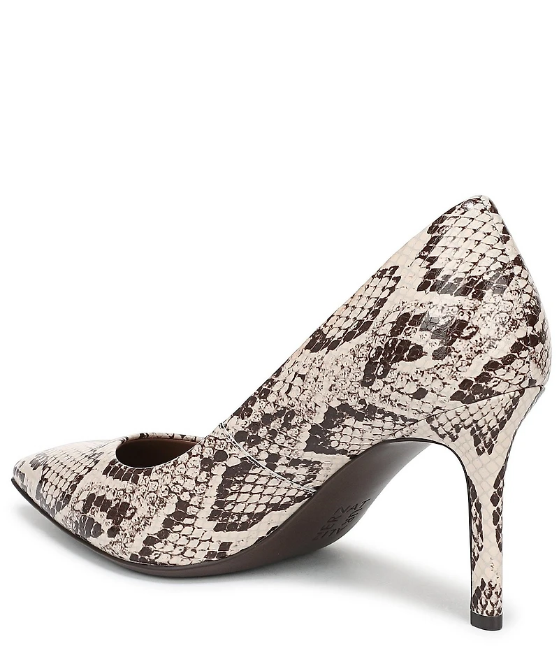 Naturalizer Anna Snake Print Leather Pumps