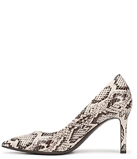 Naturalizer Anna Snake Print Leather Pumps