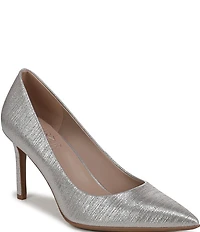 Naturalizer Anna Textured Metallic Pointed Toe Pumps