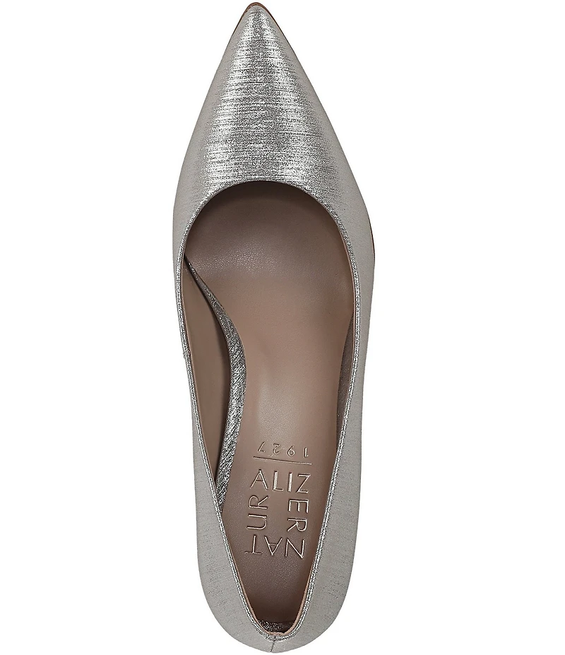 Naturalizer Anna Textured Metallic Pointed Toe Pumps