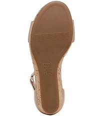 Naturalizer Areda Ankle Strap Wedge Sandals