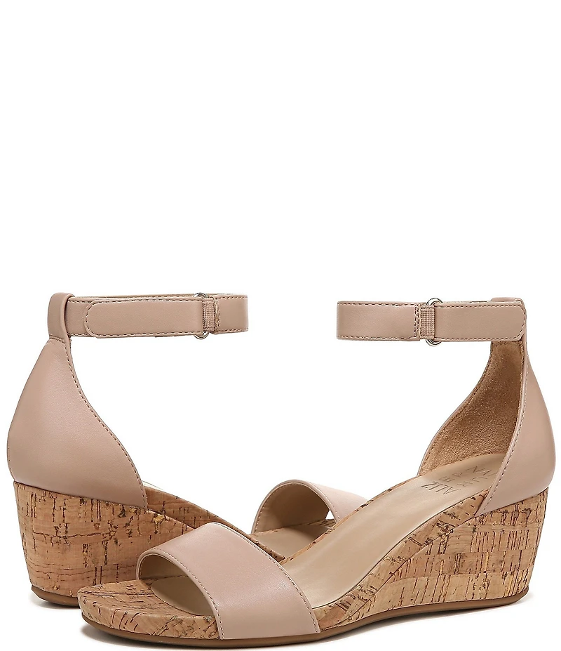 Naturalizer Areda Ankle Strap Wedge Sandals