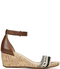 Naturalizer Areda Ankle Strap Woven Wedge Sandals