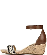 Naturalizer Areda Ankle Strap Woven Wedge Sandals
