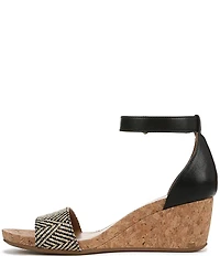 Naturalizer Areda Ankle Wrap Wedge Sandals