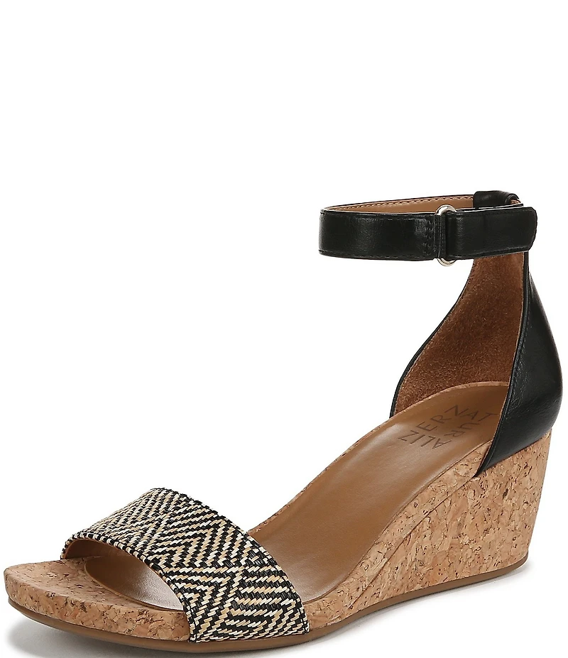 Naturalizer Areda Ankle Wrap Wedge Sandals