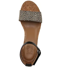 Naturalizer Areda Ankle Wrap Wedge Sandals