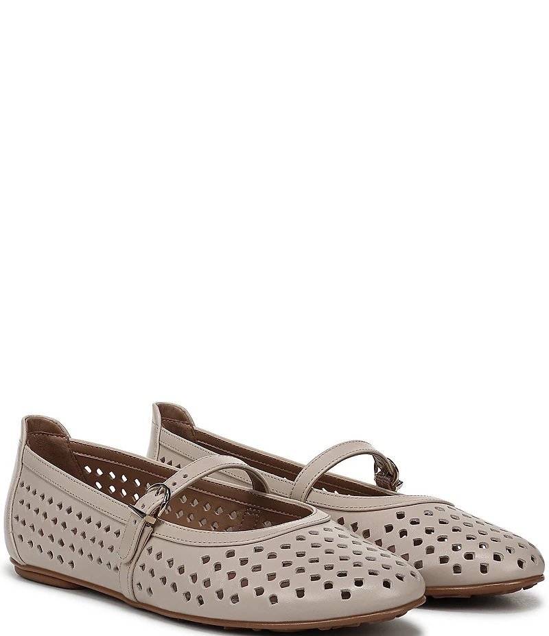 Naturalizer Aria Perforated Leather Mary Jane Flats