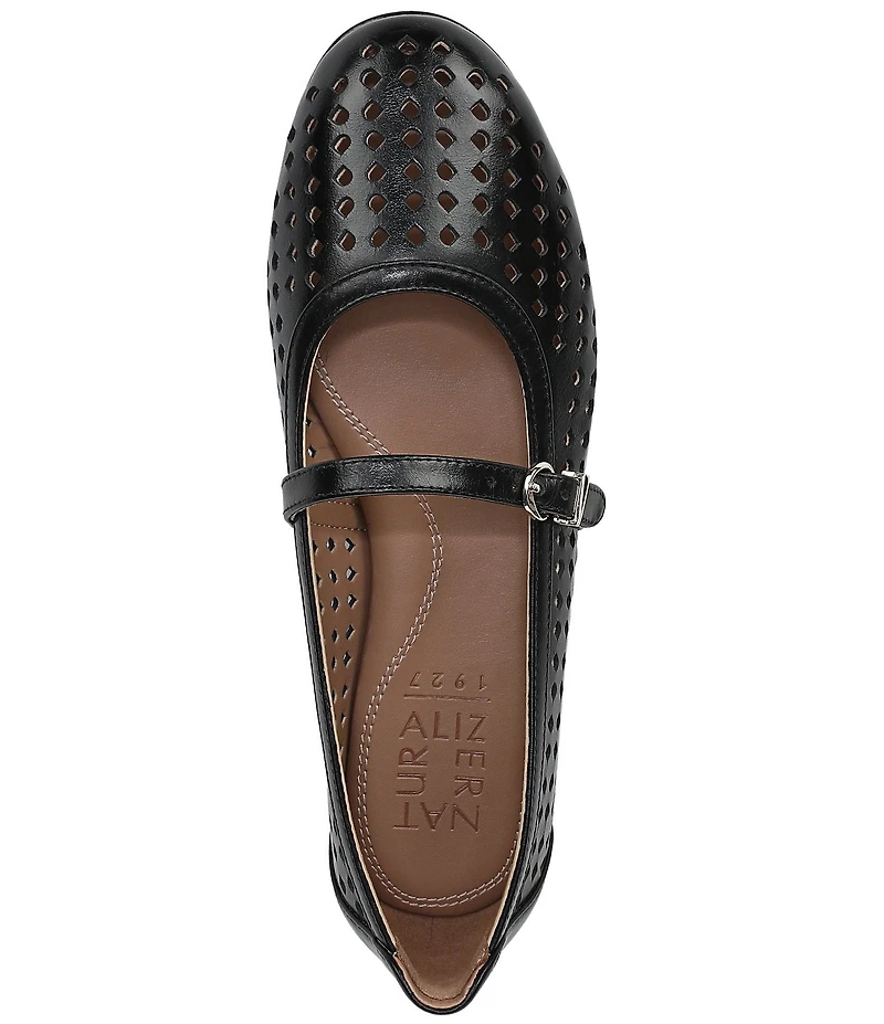 Naturalizer Aria Perforated Leather Mary Jane Flats