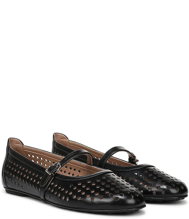 Naturalizer Aria Perforated Leather Mary Jane Flats