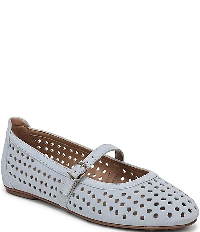 Naturalizer Aria Perforated Suede Mary Jane Flats