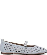 Naturalizer Aria Perforated Suede Mary Jane Flats